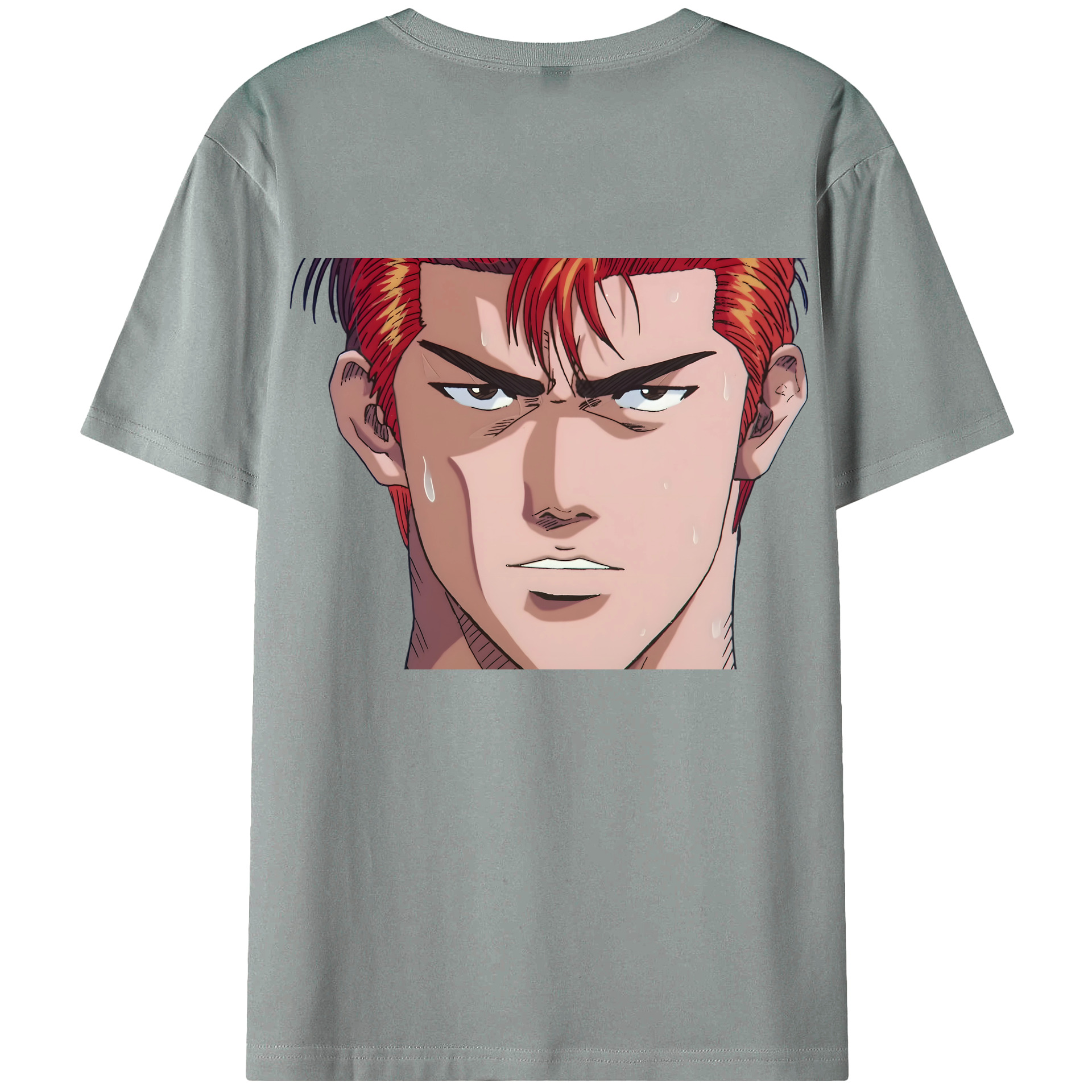 （画像用） SLAM DUNK／スラムダンク 綿100％ メンズ半袖Tシャツ（バックプリント） 通気性